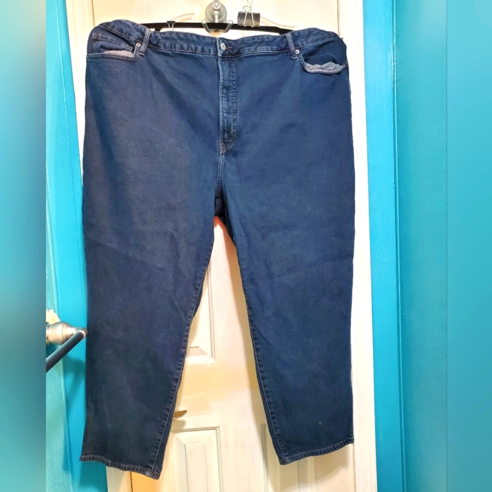 Plus Size Old Navy High-Waisted OG Straight Jeans for Women Size 28W